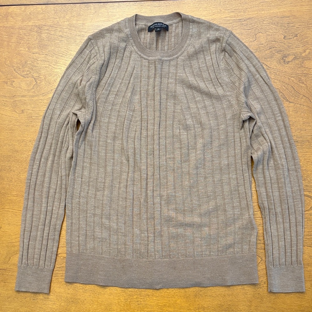 Banana Republic Classic Tan Crewneck Sweater